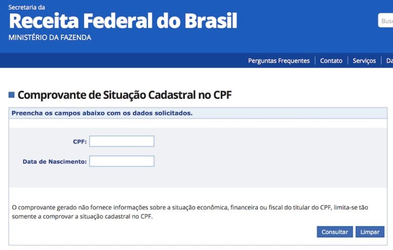 Como Consultar Se O Cpf Est Regular Na Receita Federal